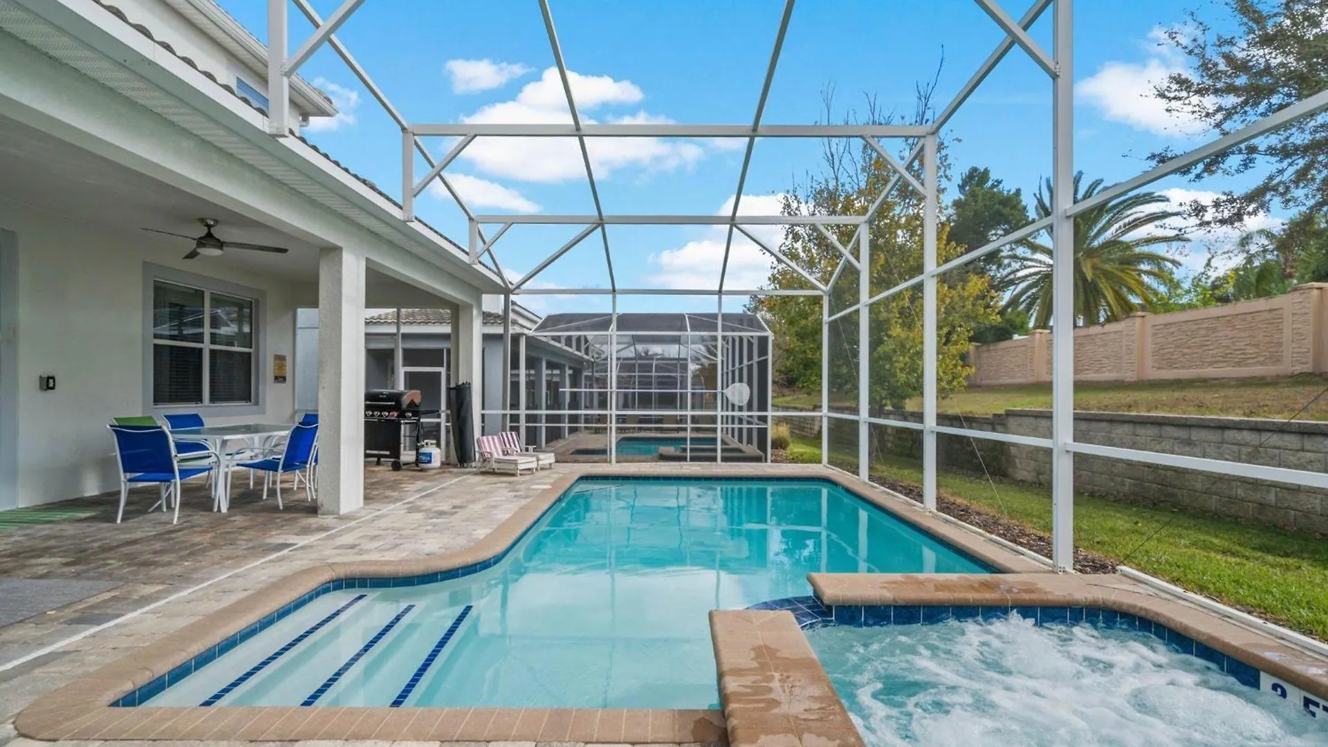 Bright 8 Bdrm Villa With Theater In Champions Gate Davenport Holiday home